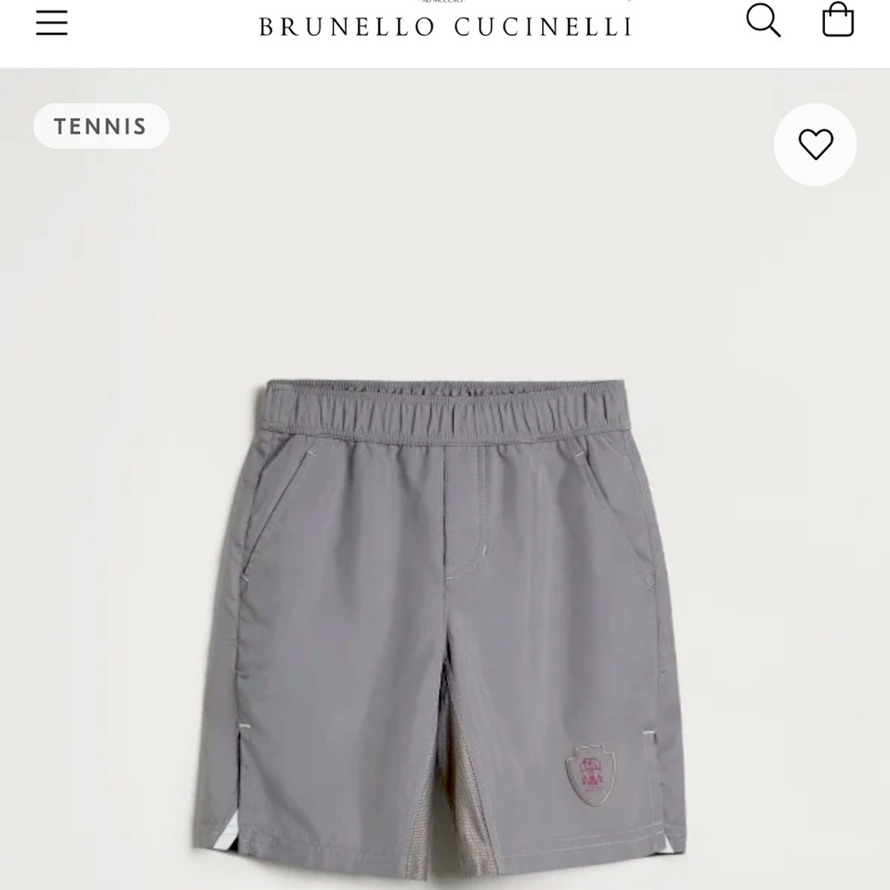 Brunello Cucinelli Charcoal Athletic Shorts